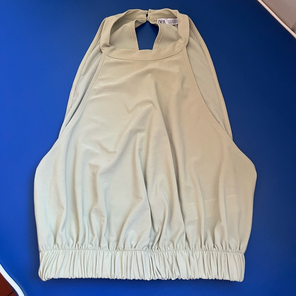 Zara Light Green Tank Top